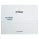 Vaillant-Gerät in weißer Bauform mit einem Schalter und einer blauen LED-Anzeige, geeignet für Heizungs- oder Steuerungstechnik.